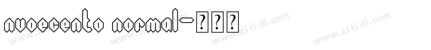 nvoecento normal字体转换